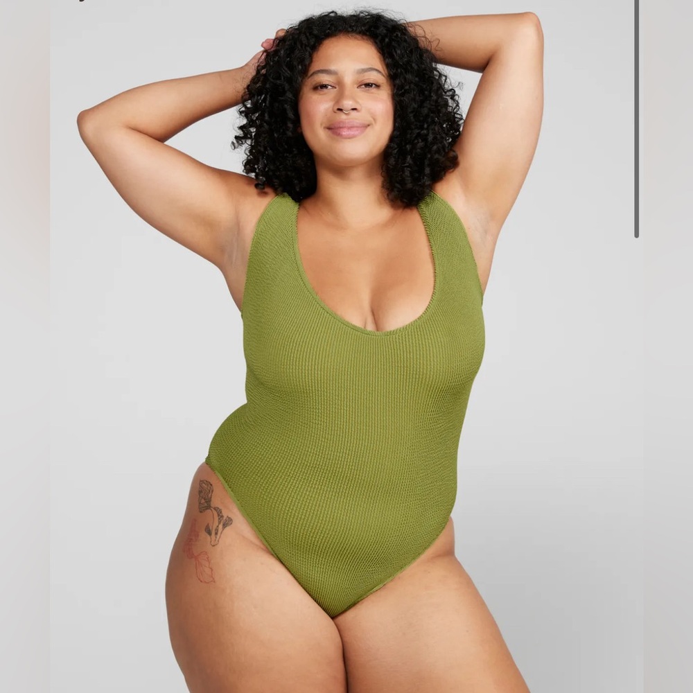 YouSwim Eva one-piece bathing suit in FERN